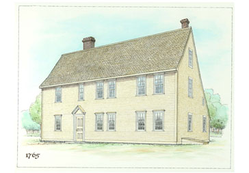 pierce house drawing in 1765