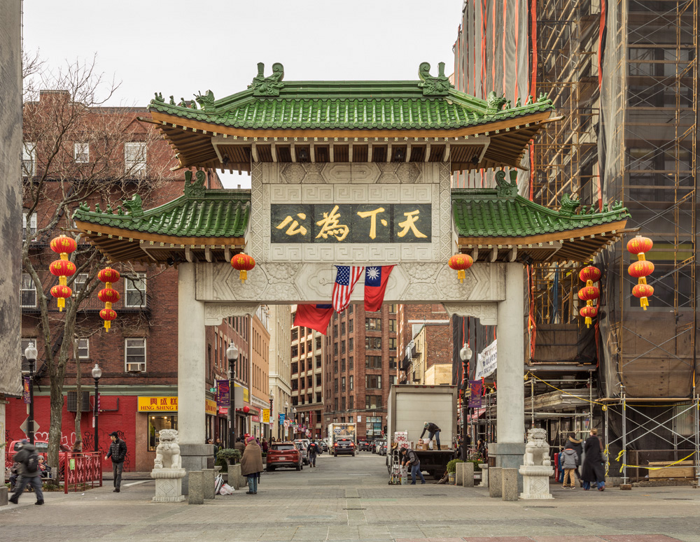 Gateway to Chinatown in Boston